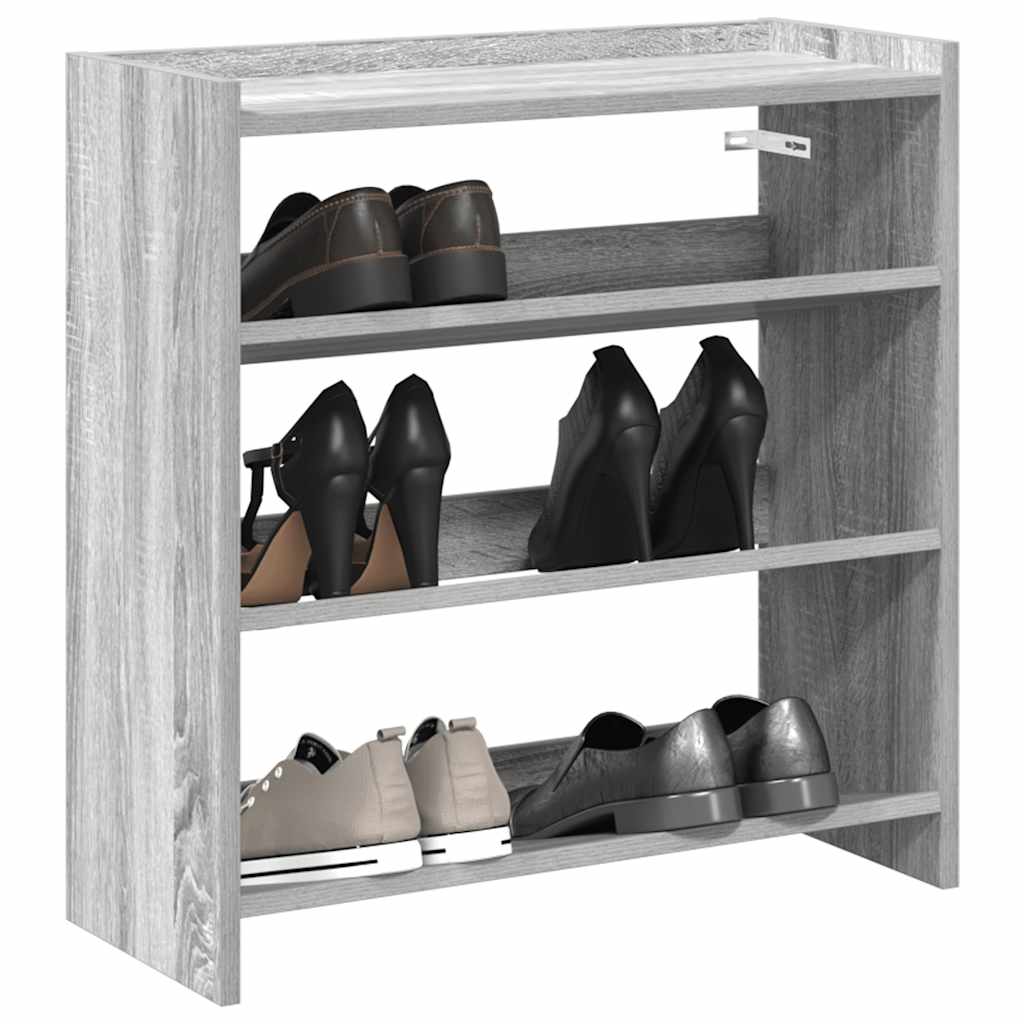 Scarpiera Grigio Sonoma 60x25x62 Cm In Legno Multistrato