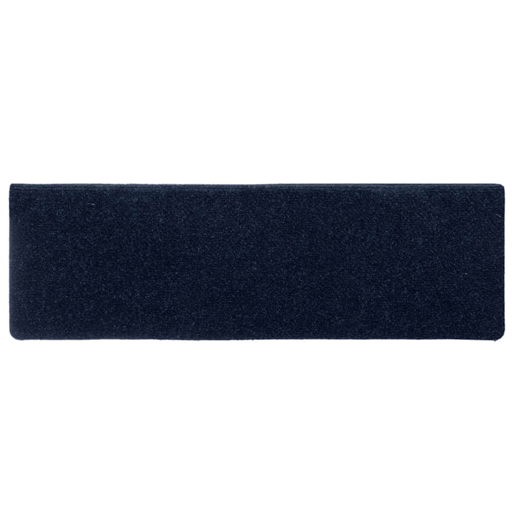 Tappetini Per Scale Autoadesivi 30 Pz 65x21x4 Cm Blu Navy Bordo Rettangolare - Image 5