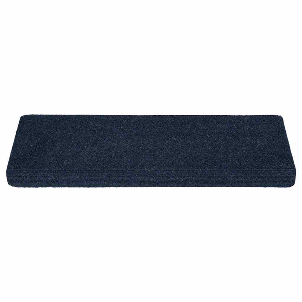 Tappetini Per Scale Autoadesivi 30 Pz 65x21x4 Cm Blu Navy Bordo Rettangolare - Image 4