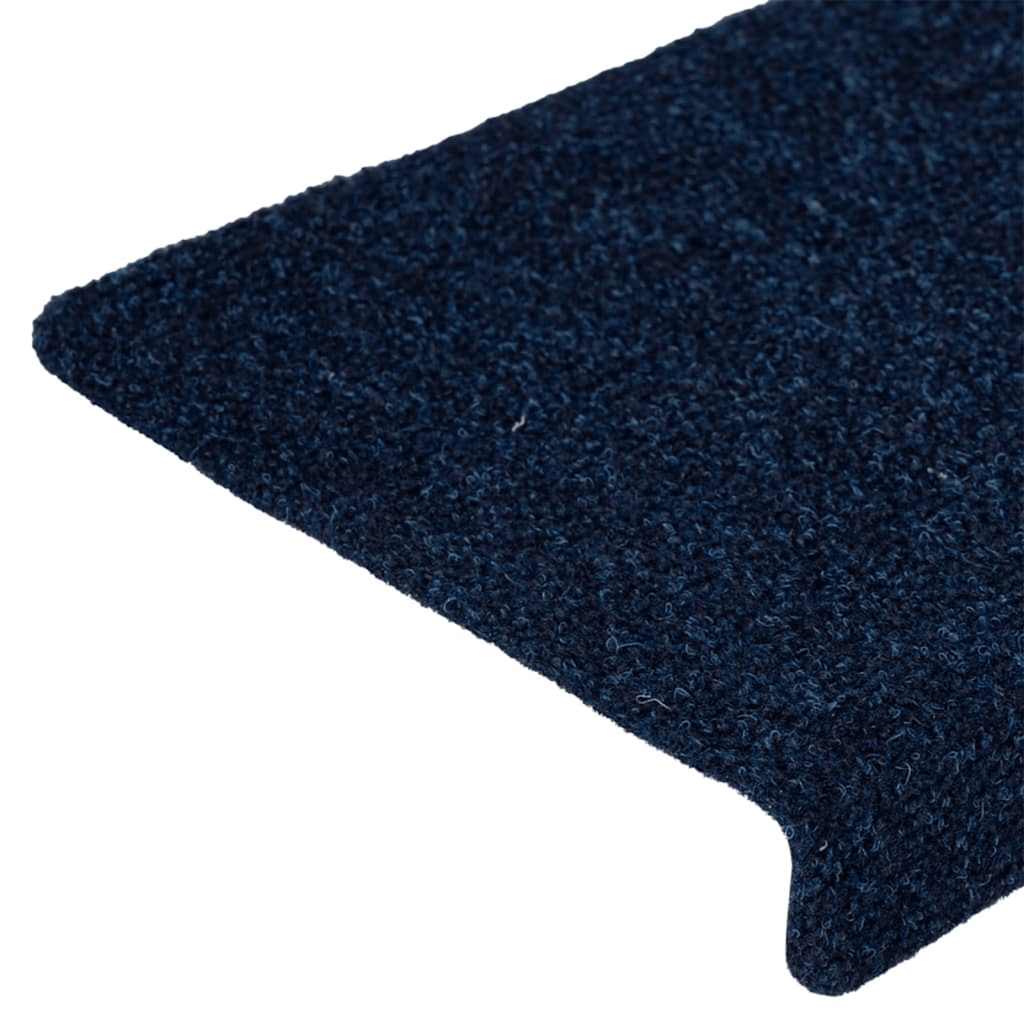 Tappetini Per Scale Autoadesivi 30 Pz 65x21x4 Cm Blu Navy Bordo Rettangolare - Image 6