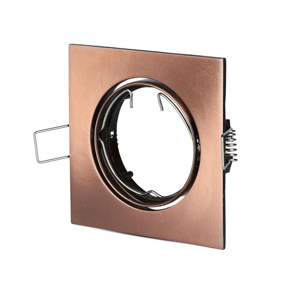 Gu10 Fitting Square Movable Bronze