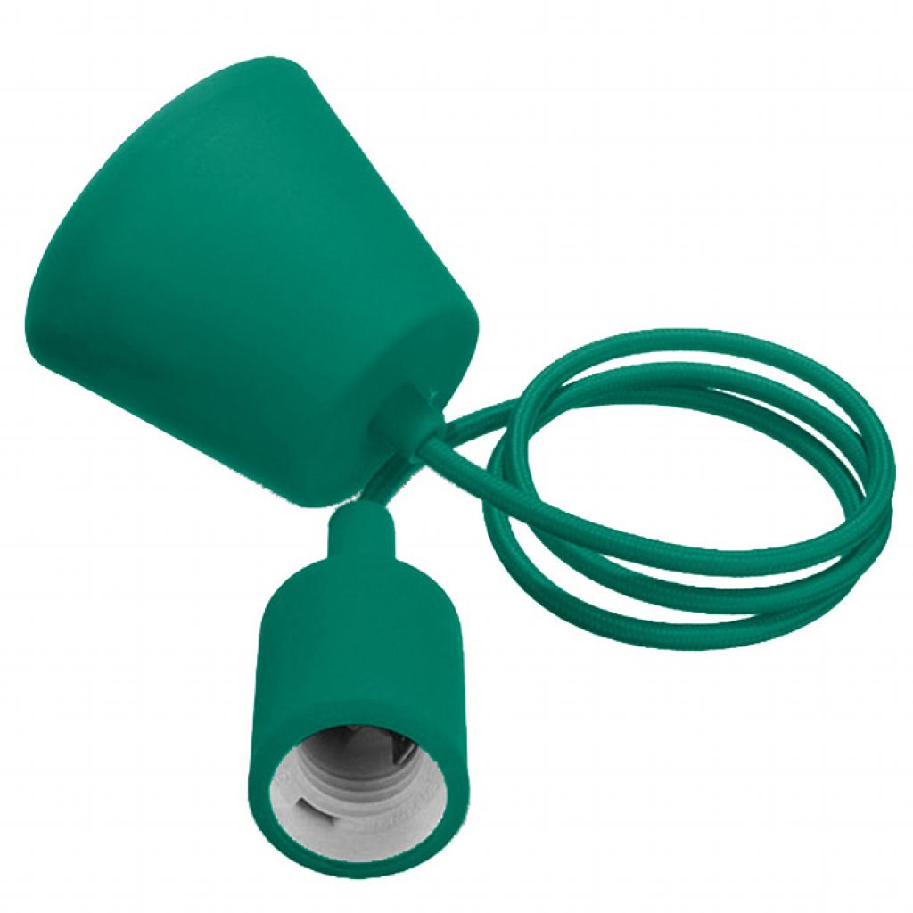 E27 Pendant Holder Green