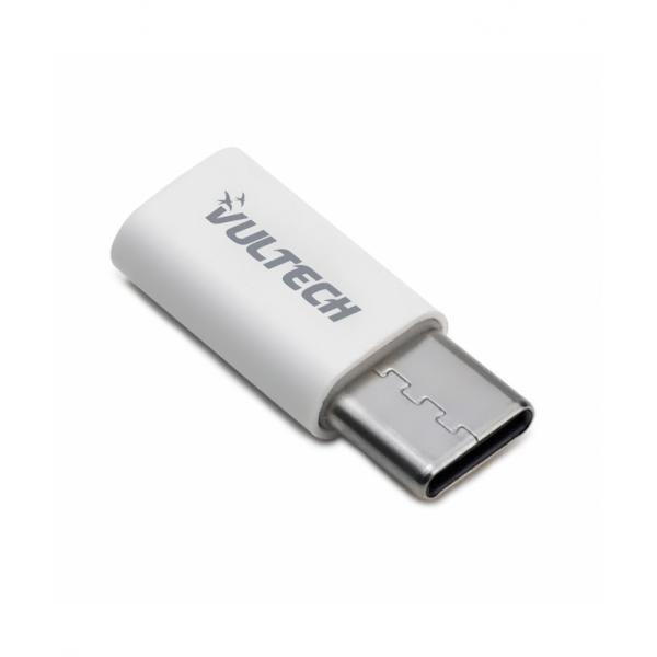 Vultech AdP-01p - Adattatore In Plastica Micro Usb 2.0 To Type C