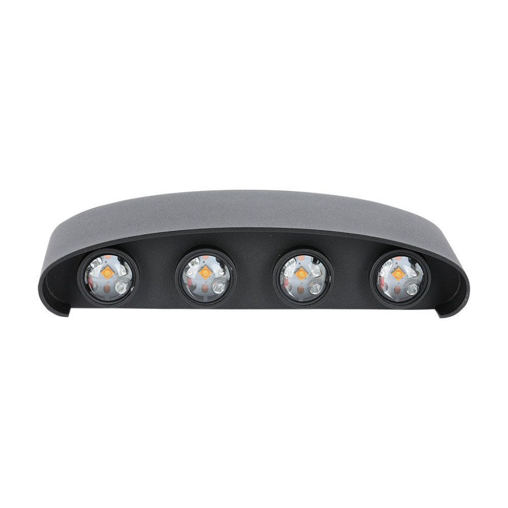 7w Led Wall Light Sand Black Ip65 4000k