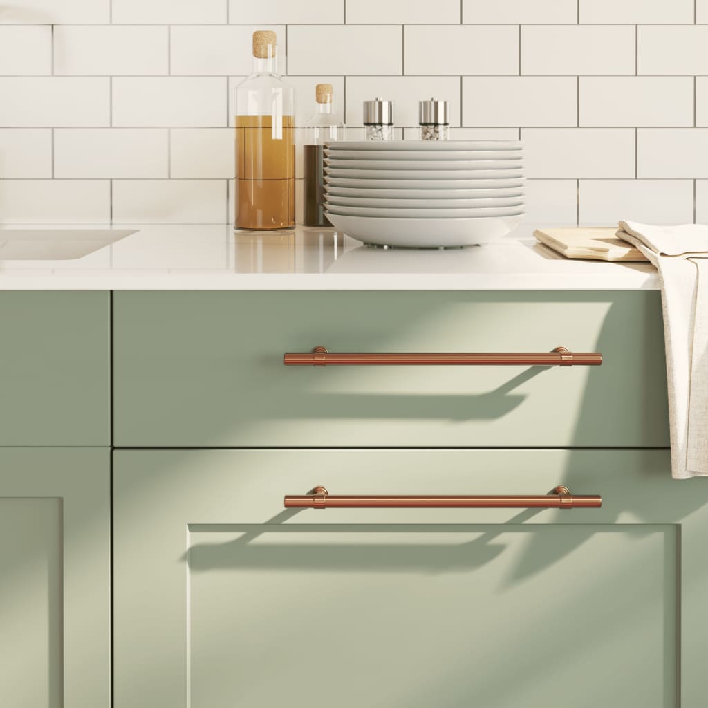 Maniglie Per Mobili 20 Pz Bronzo 224 Mm In Acciaio Inox