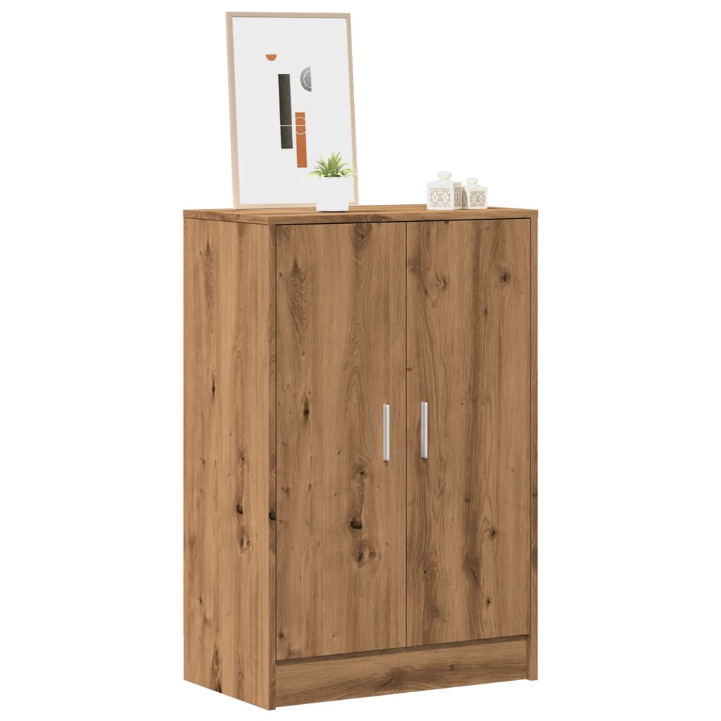 Scarpiera Rovere Artigianale 60x35x92 Cm In Legno Multistrato