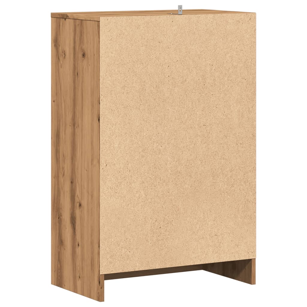Scarpiera Rovere Artigianale 60x35x92 Cm In Legno Multistrato - Image 6