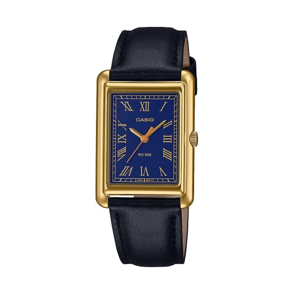 Casio Collection Mod. Lady Tank. Gold, Leather - Blue