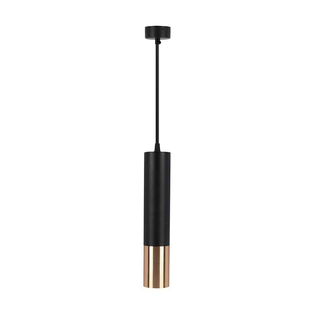 1*gu10 Hanging Pendant Black + Gold D:60*300mm