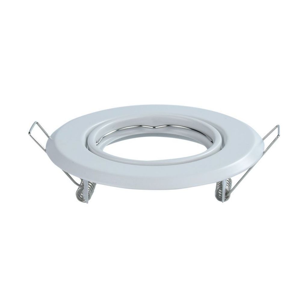Gu10 Round Spotlight Fitting White 2 Pcs/box D:93