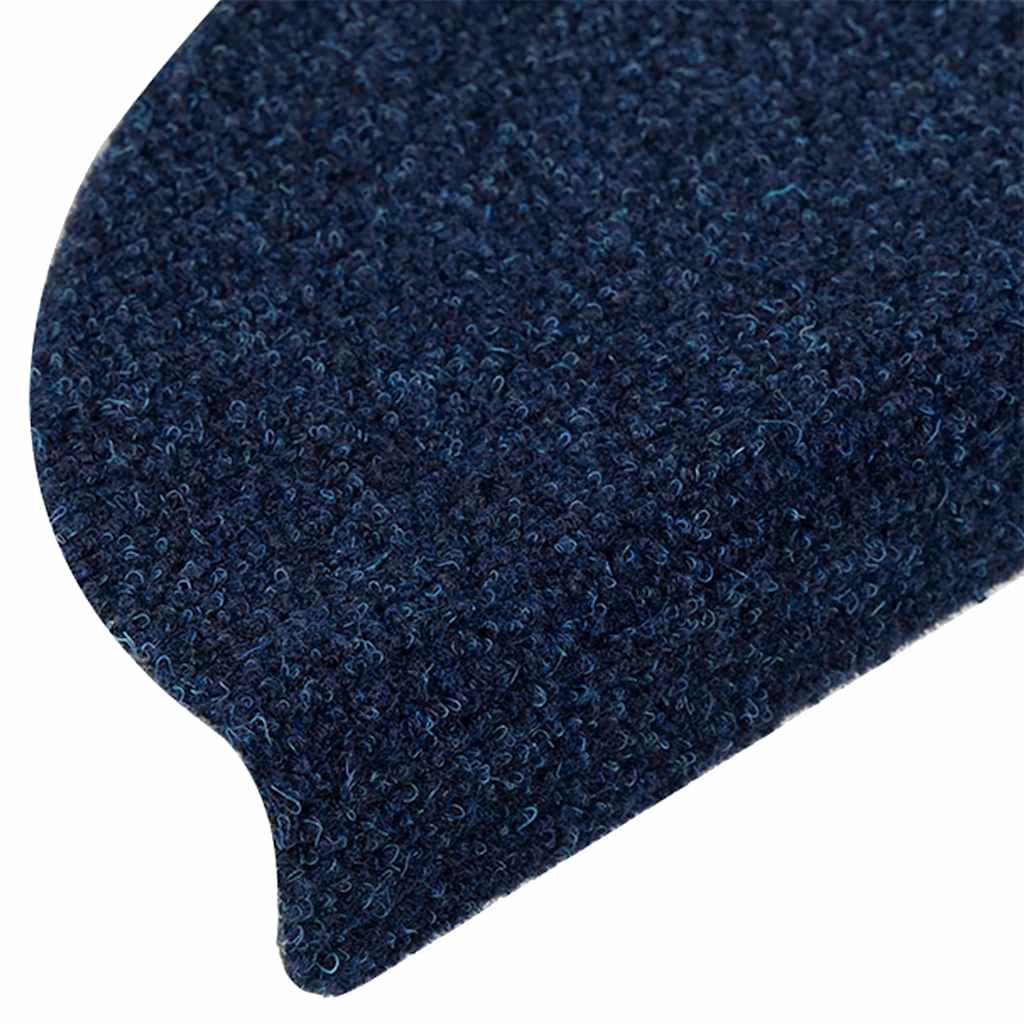 Tappetini Per Scale Autoadesivi 10 Pz 56x17x3 Cm Blu Navy Semicircolari - Image 6