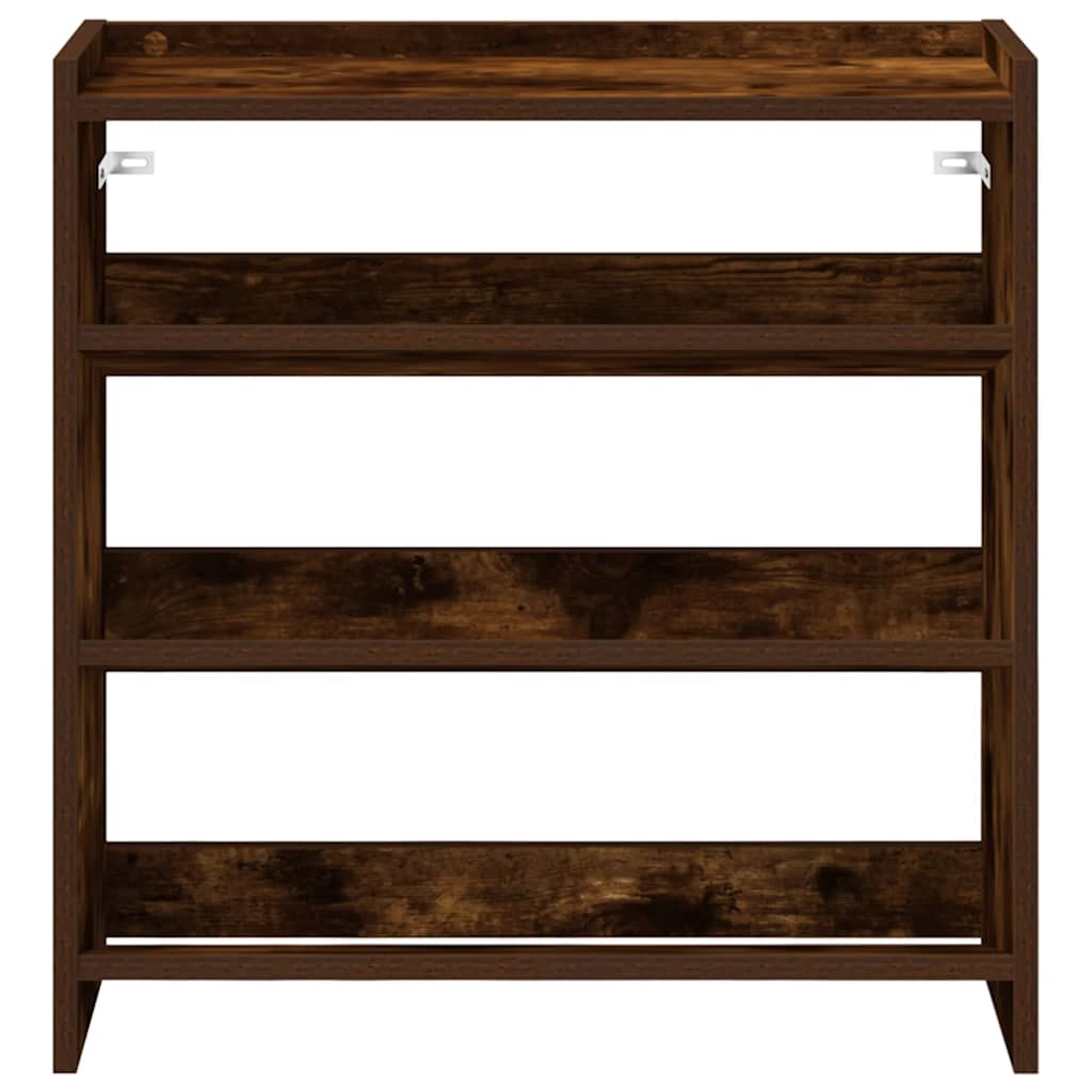 Scarpiera Rovere Fumo 60x25x62 Cm In Legno Multistrato - Image 4
