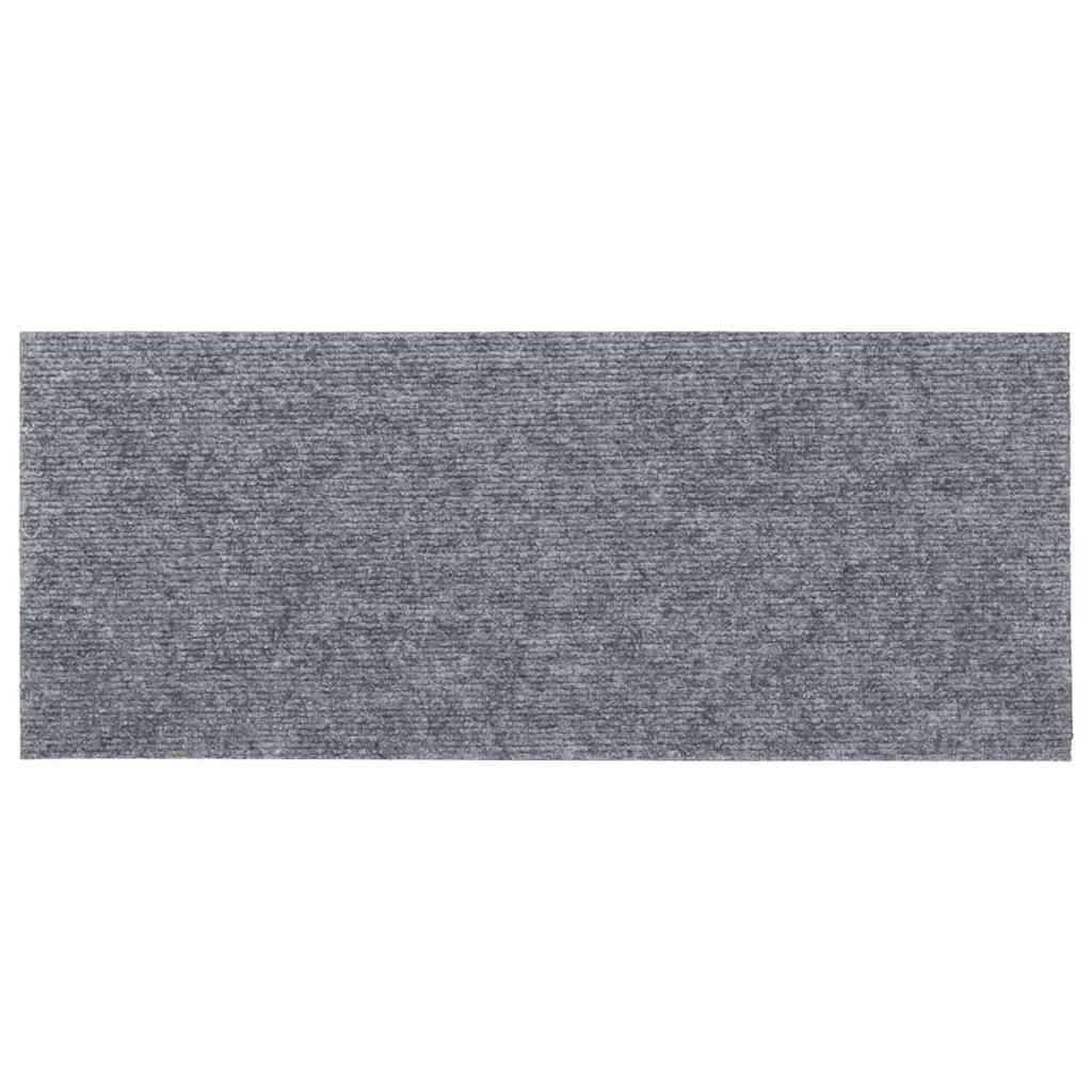 Tappetini Per Scale Autoadesivi 15 Pz 60x25 Cm Grigio Chiaro Rettangolari - Image 5