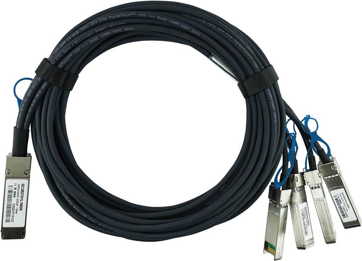 Blueoptics 17cwJ-Bl InfinibanD-Kabel 3 M Qsfp28 4xsfp28 AquA-Farbe (17cwJ-Bl)