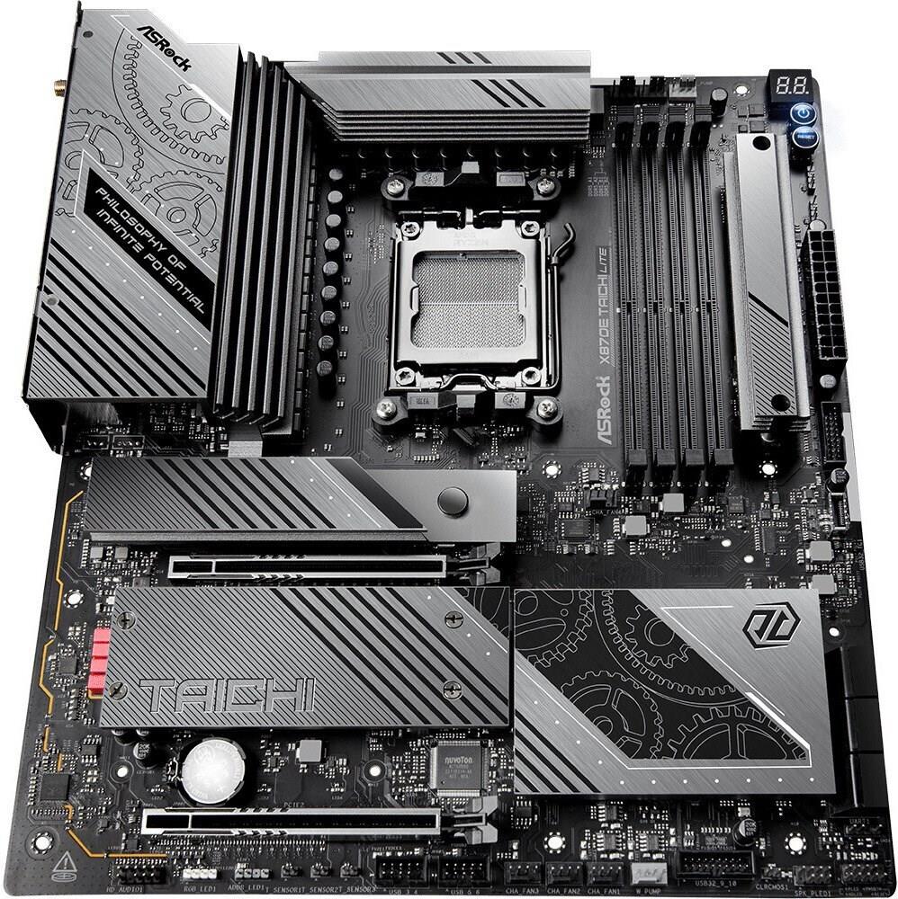 Asrock X870e Taichi Lite - Motherboard - E-Atx - Socket Am5 - Amd X870e Chipsatz - Usb4, Usb 3,2 Gen 1, Usb 3,2 Gen 2, UsB-C 3,2 Gen 2x2 - 5 Gigabit