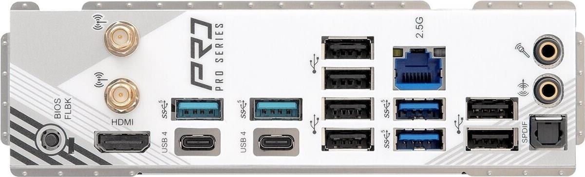 Asrock X870 Pro Rs Wifi - Motherboard - Atx - Socket Am5 - Amd X870 Chipsatz - Usb4, Usb 3,2 Gen 1, UsB-C 3,2 Gen 2x2 - 2,5 Gigabit Lan, WI-Fi 7, Blu
