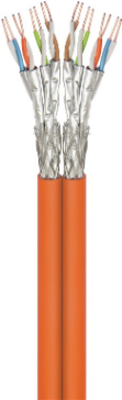Wentronic Goobaycat.7 Rohkabela DupleX-Netzwerkkabel, S/ftp (pimf), Orange, 500 M - Cu, Awg 23/1 (solid), Lszh (91892)