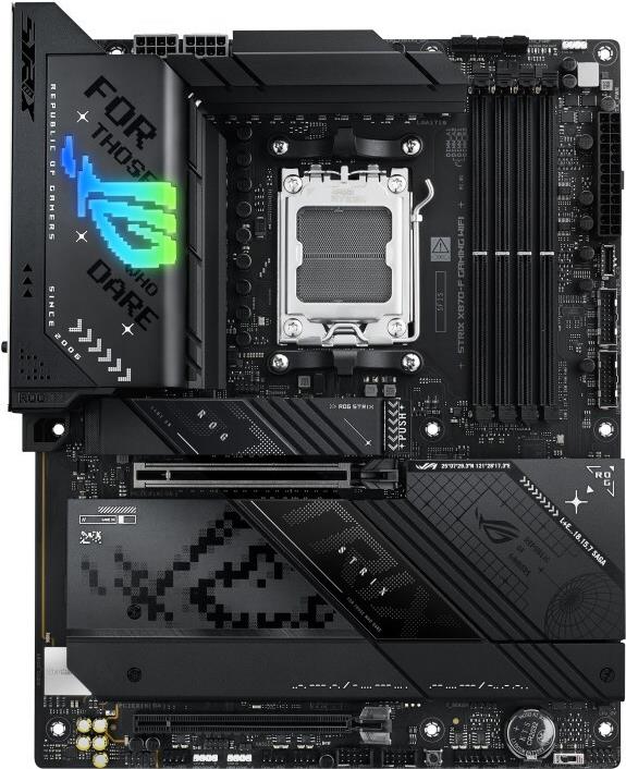 Asus Rog Strix X870-F Gaming Wifi - Motherboard - Atx - Socket Am5 - Amd X870 Chipsatz - Usb4, Usb 3,2 Gen 2, UsB-C 3,2 Gen2, Usb 3,2 Gen 1, UsB-C 3,