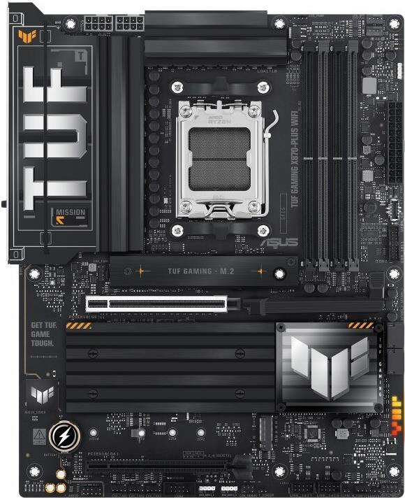 Asus Tuf Gaming X870-Plus Wifi - Motherboard - Atx - Socket Am5 - Amd X870 Chipsatz - Usb4, UsB-C 3,2 Gen 2x2, Usb 3,2 Gen 2, Usb 3,2 Gen 1 - WI-Fi 7