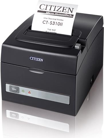 Citizen CT-S310ii - Belegdrucker - Zweifarbig (monochrom) - Thermozeile - 8 Cm Rolle, Rolle (5,8 Cm) - 203 Dpi - Bis Zu 160 Mm/sek. - Usb, Lan - Schn