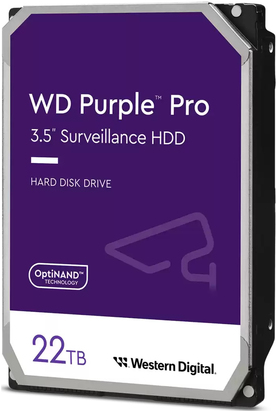 Wd Purple Pro Wd221purp - Festplatte - 22tb - Videoüberwachung, Smart Video - Intern - 3.5" (8,9 Cm) - Sata 6gb/s - 7200 U/min - Puffer: 512mb (wd221
