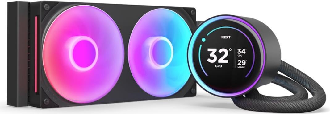 Nzxt Kraken Elite 240 Rgb - ProzessoR-Flüssigkeitskühlsystem - Mit LcD-Display - (für: Lga1851, Lga1700, Lga1200, Lga115x Socket, Am5, Am4) - Kupfer