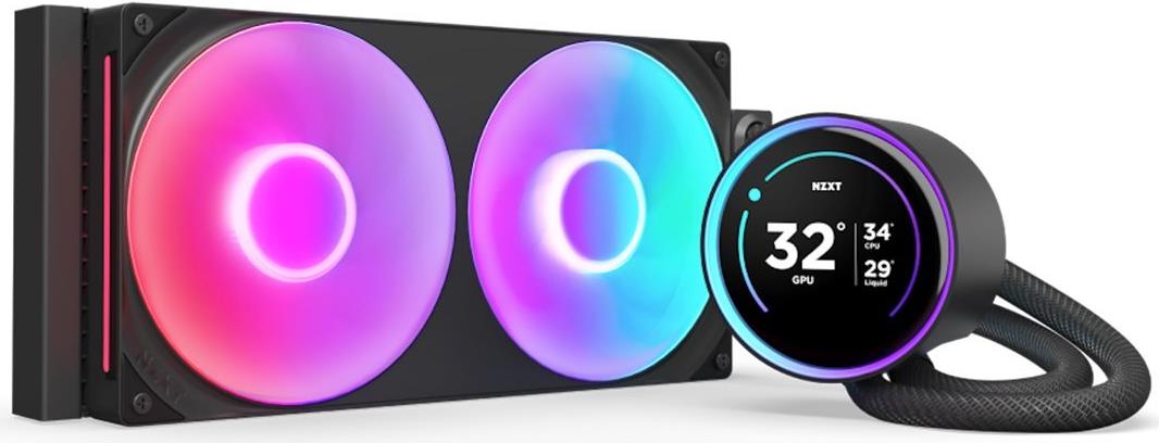 Nzxt Kraken Elite 280 Rgb - ProzessoR-Flüssigkeitskühlsystem - Mit LcD-Display - (für: Lga1851, Lga1700, Lga1200, Lga115x Socket, Am5, Am4) - Kupfer