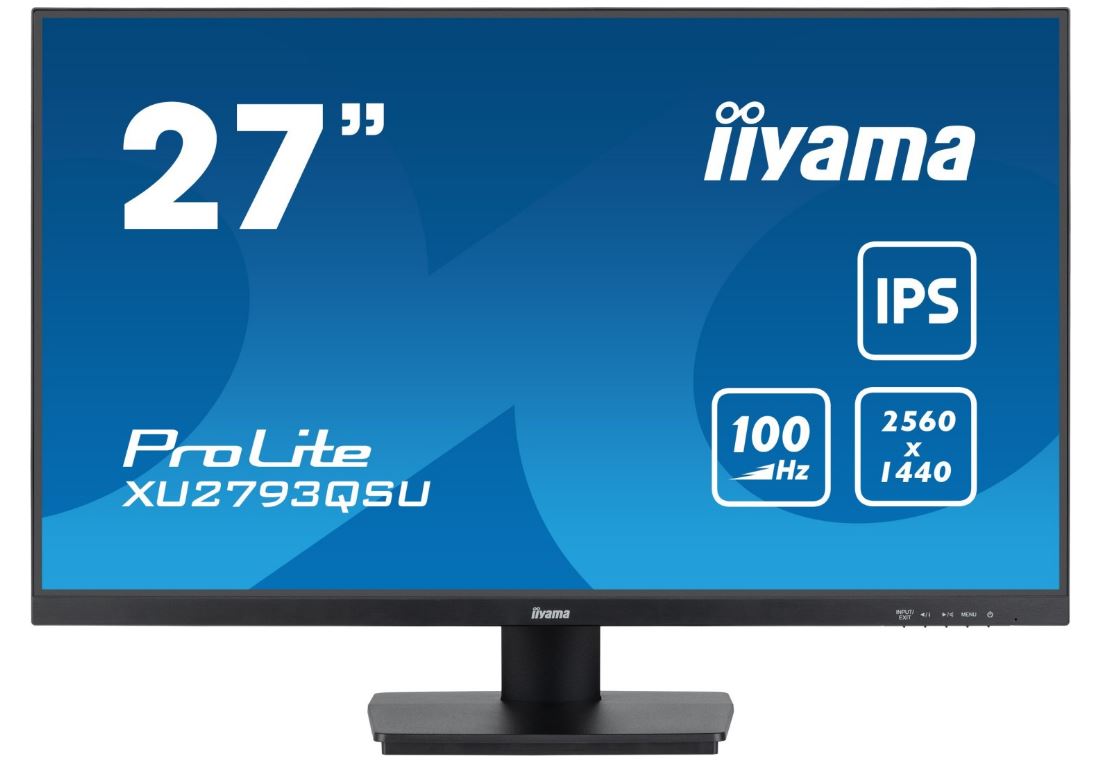 Iiyama Prolite Xu2793qsU-B7 27" (68,58 Cm) LeD-Monitor - 2560x1440 - 1x Displayport 1.2 - 1x Hdmi 2.0 - Schwarz (xu2793qsU-B7)