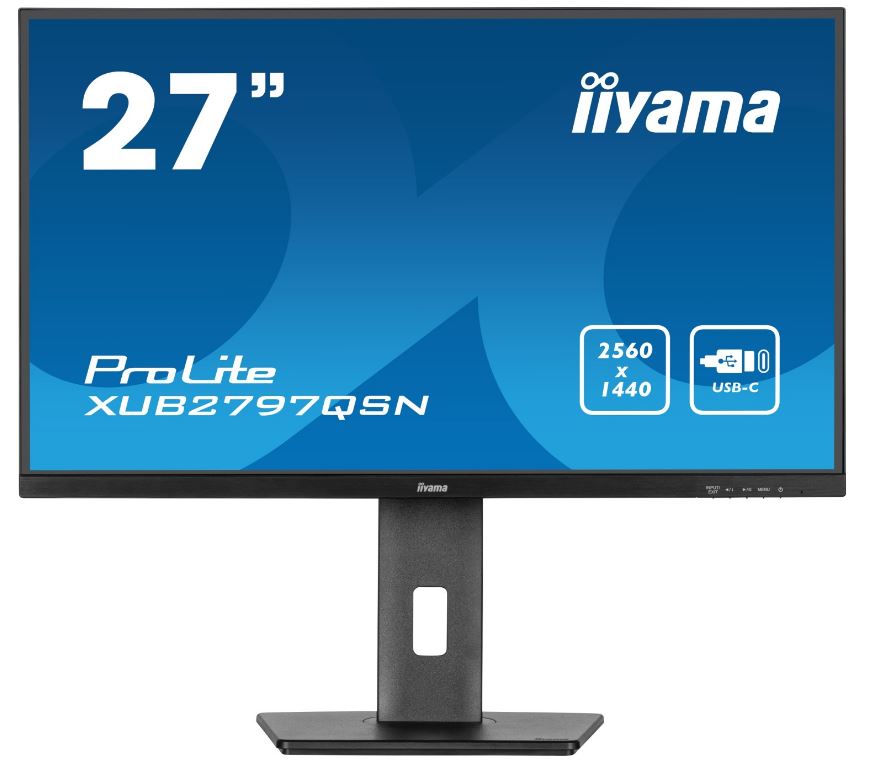 Iiyama Prolite Xub2797qsN-B2 68,58 Cm (27") Flachbildschirm (tft/lcd) - Schwarz - 2560x1440 - 1xdisplayport 1.4 / 1x Hdmi 2.0 (xub2797qsN-B2)