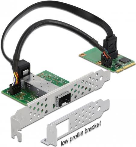 Delock Mini Pcie I/o Pcie Full Size 1 X Sfp Gigabit Lan - Netzwerkadapter - Pcie Mini Card - Gigabit Sfp X 1 (95267)
