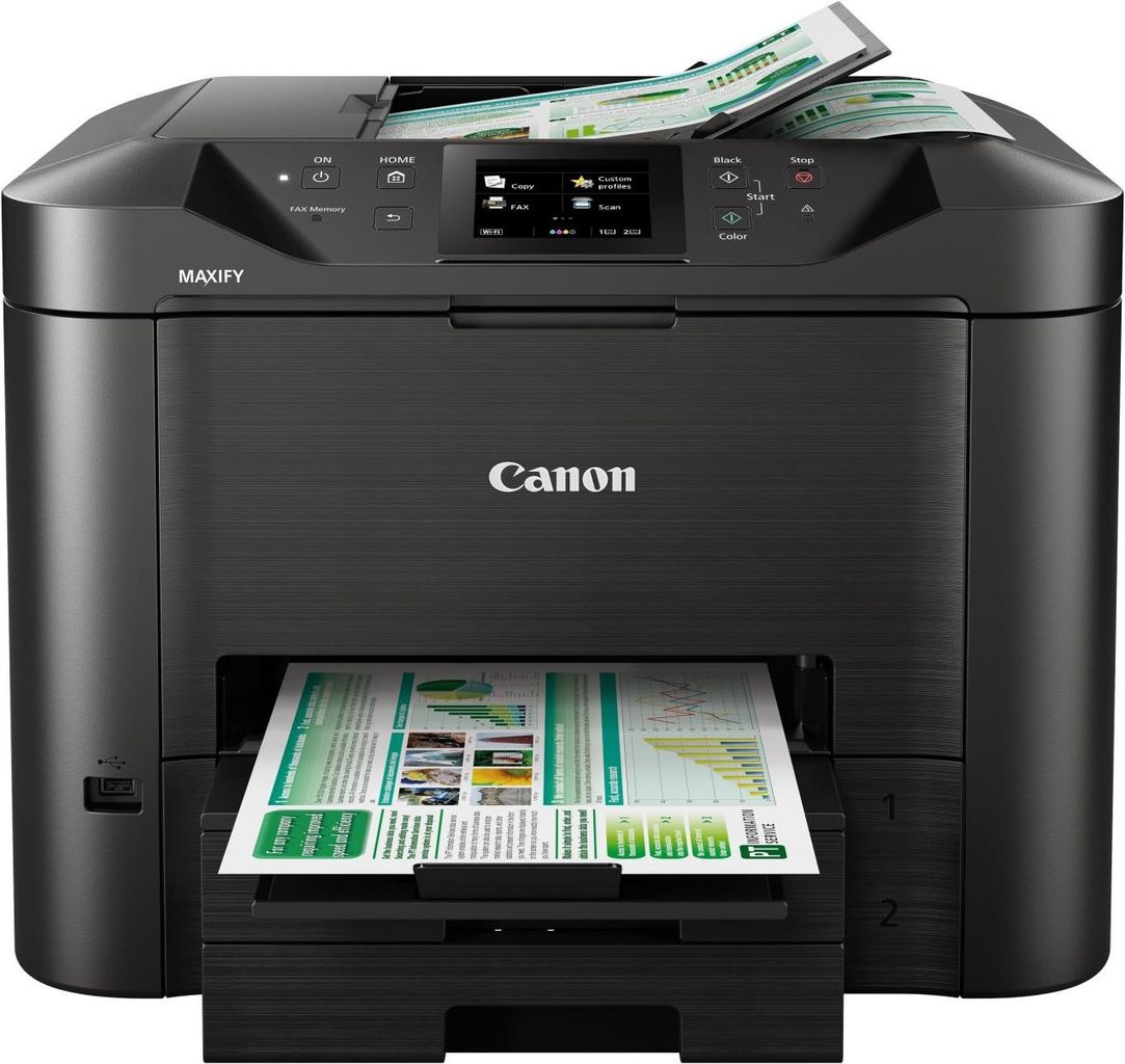 Canon Maxify Mb5450 - Multifunktionsdrucker - Farbe - Tintenstrahl - A4 (210 X 297 Mm), Legal (216 X 356 Mm) (original) - A4/legal (medien) - Bis zu