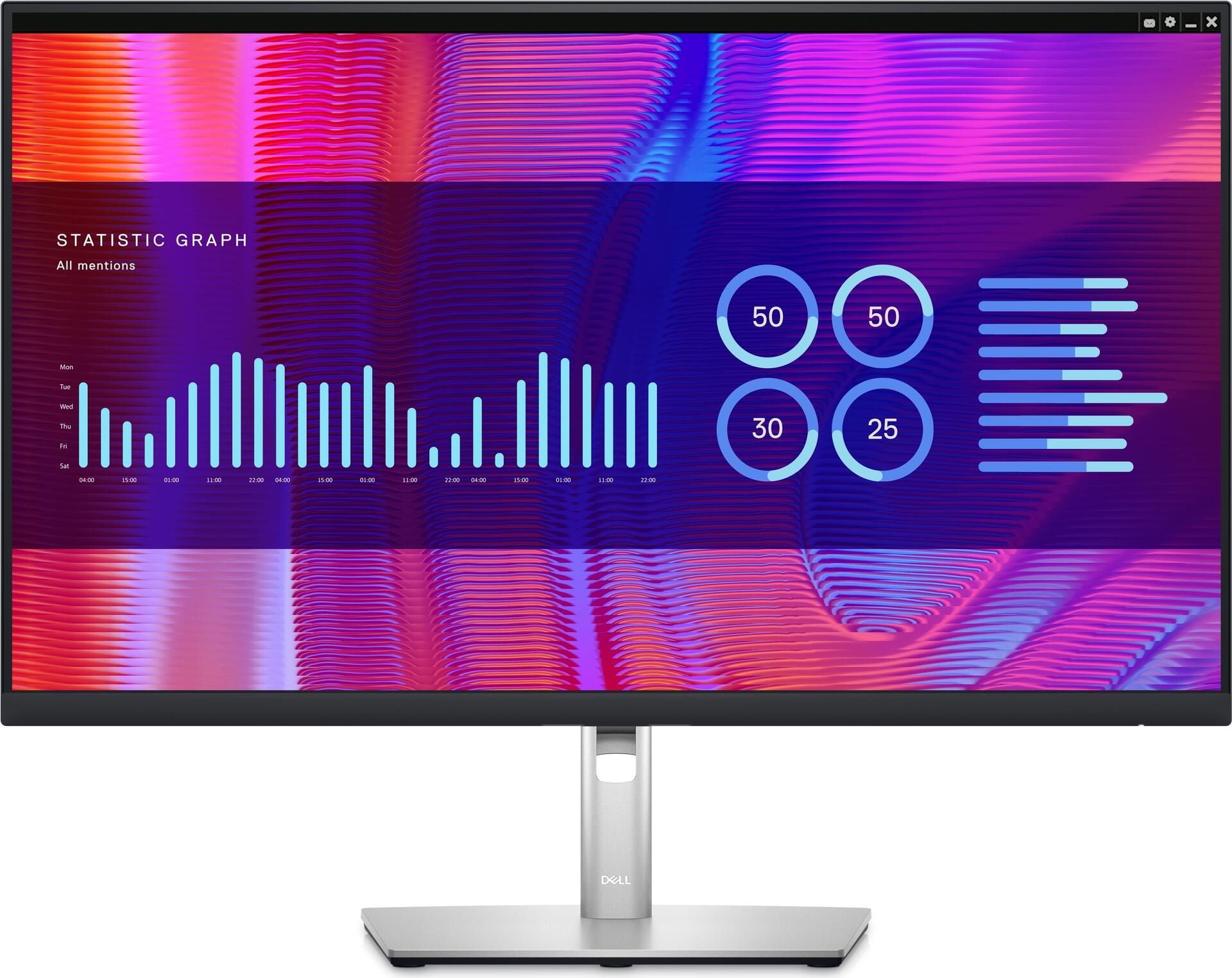 Dell P Series P2723de 68,6 Cm (27" ) 2560 X 1440 Pixel Quad Hd Lcd Schwarz - Silber (delL-P2723de)