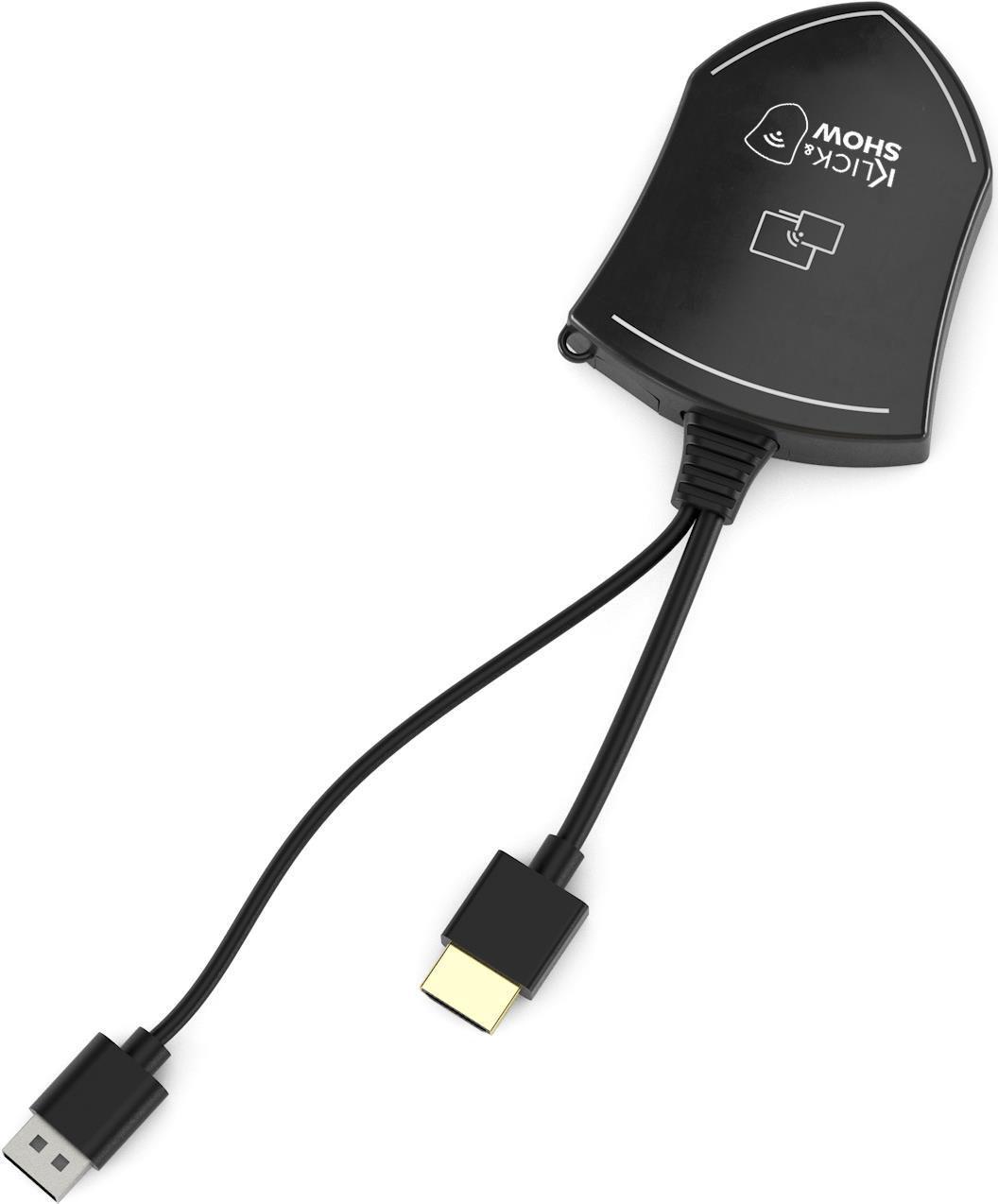 Kindermann Klick & Show K-Fx Hdmi Kit - DrahtloS-Conferencing System - Mit 2 Hdmi Transmittern - Dongle - Graphit - Aluminium - 3840 X 2160 Pixel - 1