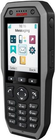 Ascom D83 Talker - Widerstandsfähiges DecT-Handset (2.4" LeD-Display § Bluetooth § Freisprechfunktion § Vibration § Ip67" Schwarz (dh8-Aaaa)