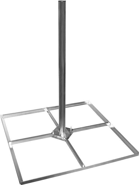 Megasat Balkonständer - Edelstahl - Stahl - 1055 Mm - 1055 Mm - 1250 Mm - 14,5 Kg (110098)