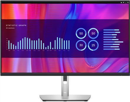 Dell P Series P3223de 80 Cm (31.5" ) 2560 X 1440 Pixel Quad Hd Lcd Schwarz - Silber (delL-P3223de)