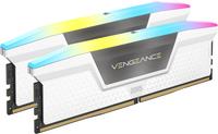 Corsair Vengeance Rgb - Ddr5 - Kit - 32gb: 2 X 16gb - Dimm 288-Pin - 6000 Mhz / Pc5-48000 - Cl30 - ON-Die Ecc - Weiß (cmh32gx5m2b6000c30w)