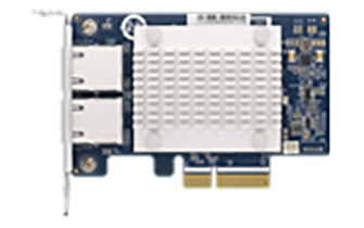 Qnap QxG-5g2T-111c - Netzwerkadapter - Pcie 3.0 X2 LoW-Profile - 5gbasE-T X 2 - Für Qnap TdS-16489u R2, TS-1232, 1253, 453, 832, 853, 873, 877, 977,