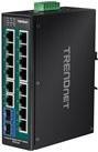 Trendnet TI-Pg162 - Industrial - Switch - Unmanaged - 14 X 10/100/1000 + 2 X KombI-GigabiT-Sfp - An DiN-Schiene Montierbar, Wandmontierbar - Gleichst