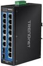 Trendnet TI-G162 - Switch - Unmanaged - 14 X 10/100/1000 + 2 X Gigabit Sfp - An DiN-Schiene Montierbar, Wandmontierbar - Gleichstrom
