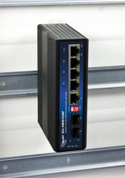 Allnet Switch Industrial Unmanaged 4 Port Gigabit Hpoe +2x Sfp + 1x Tx Hut/diN-Rail AlL-Swi8142bpindustrial Gigabit Ethernet Switch, 4x 10/100/1000tx