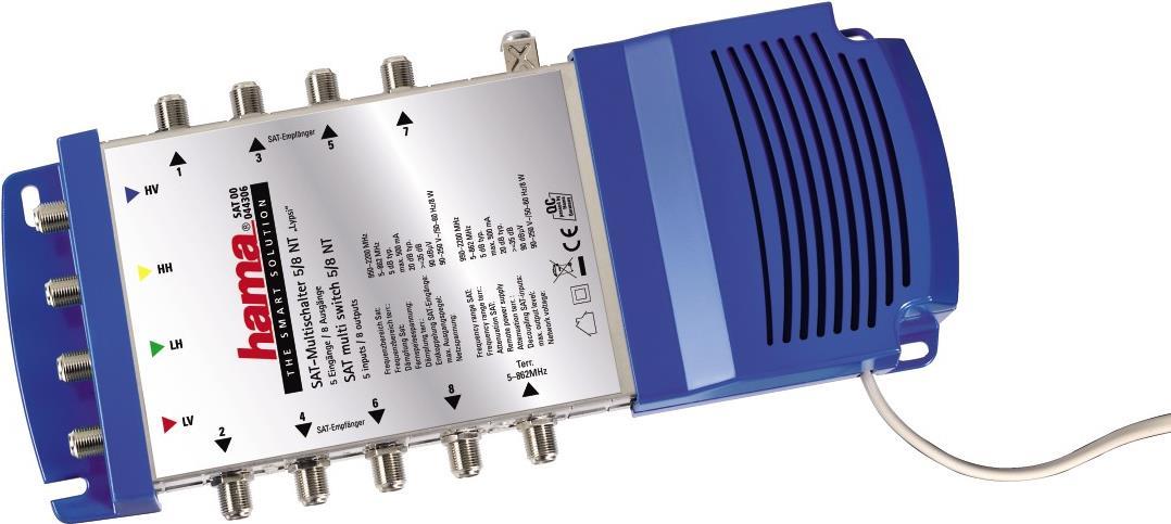 Hama "lypsi Se" Sat. Produktfarbe: Silber. Übertragungstechnik: Verkabelt. Stromverbrauch (in Betrieb): 18 W, Energiebedarf: 90-250 V/50-60 Hz/8 W-18