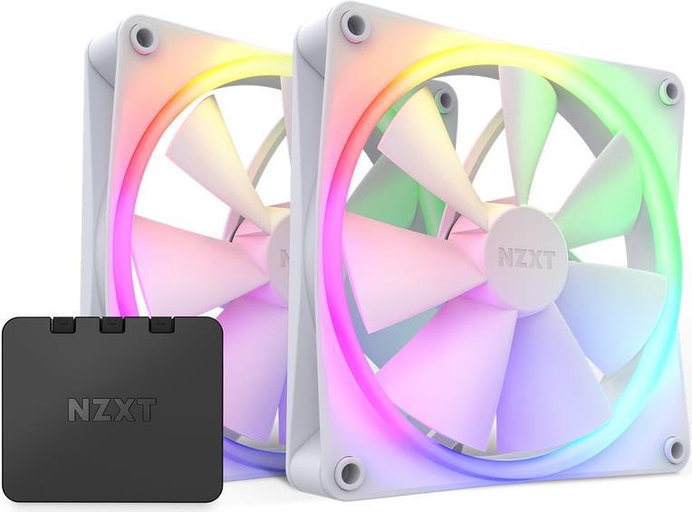Nzxt F Series F140 Rgb Twin Pack - Gehäuselüfter - 140 Mm - Mattes Weiß (rF-R14dF-W1)