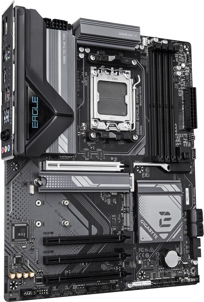 Gigabyte B850 Eagle Wifi6e Motherboard - Amd Ryzen 9000 Serie Cpus, 8+2+2 Phasen Digitales Vrm, Bis Zu 8200mhz Ddr5 (oc), 1xpcie 5.0 + 2xpcie 4.0 M.2