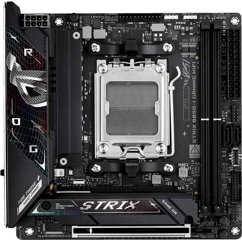 Asus Rog Strix B850-I Gaming Wifi - Motherboard - MinI-Itx - Socket Am5 - Amd B850 Chipsatz - UsB-C 3,2 Gen 2x2, UsB-C 3,2 Gen2, Usb 3,2 Gen 2, Usb 3