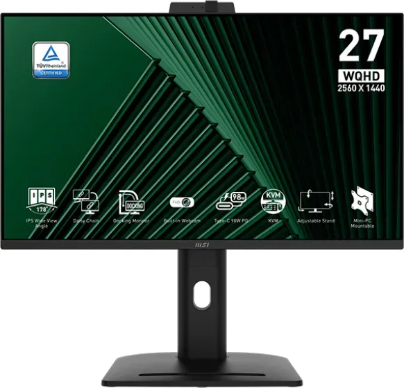 Msi Pro Mp275qpdgde 69cm 27" Ips Wqhd 4ms 100hz - Flachbildschirm (tft/lcd) - 68,6 Cm (9s6-3pc8cM-002)