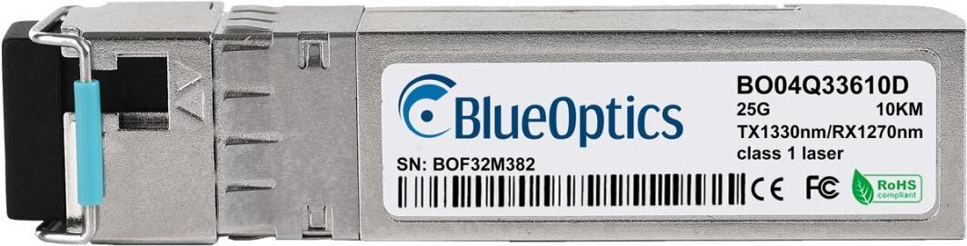 Blueoptics Bidi Sfp28 Transceiver 25gbasE-BX-D 10km Industrial (bo04q33610din)