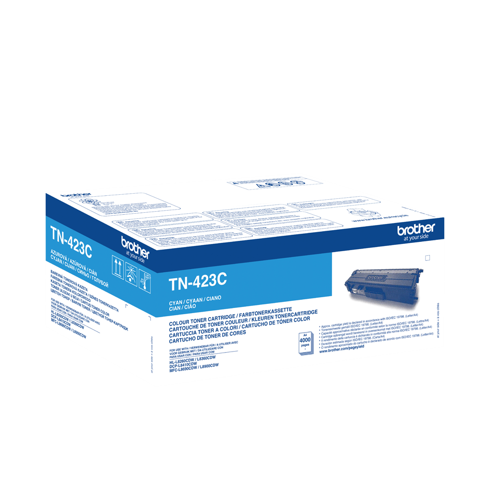 Brother Tn423c - Jumbo Yield - Cyan - Original - Tonerpatrone - Für Brother DcP-L8410cdw, HL-L8260cdw, HL-L8360cdw, MfC-L8690cdw, MfC-L8900cdw (tn423