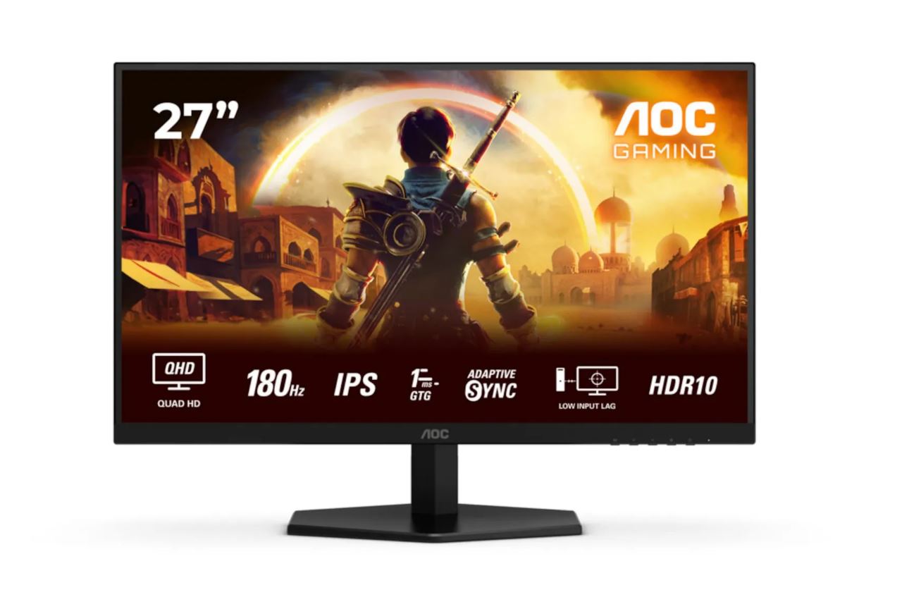 Aoc Gaming Q27g42xe - LeD-Monitor - Gaming - 68.6 Cm (27") - 2560 X 1440 Qhd @ 180 Hz - Fast Ips - 300 Cd/m² - 1000:1 - Hdr10 - 0.5 Ms - 2xhdmi, Disp