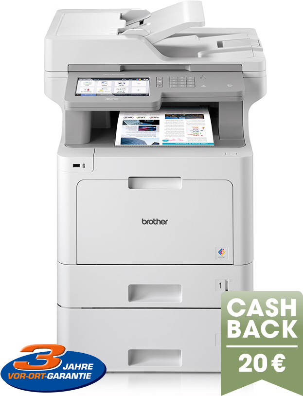 Brother MfC-L9570cdwt - Multifunktionsdrucker - Farbe - Laser - A4/legal (medien) - Bis Zu 31 Seiten/min. (drucken) - 800 Blatt - 33.6 Kbps - Usb 2.0
